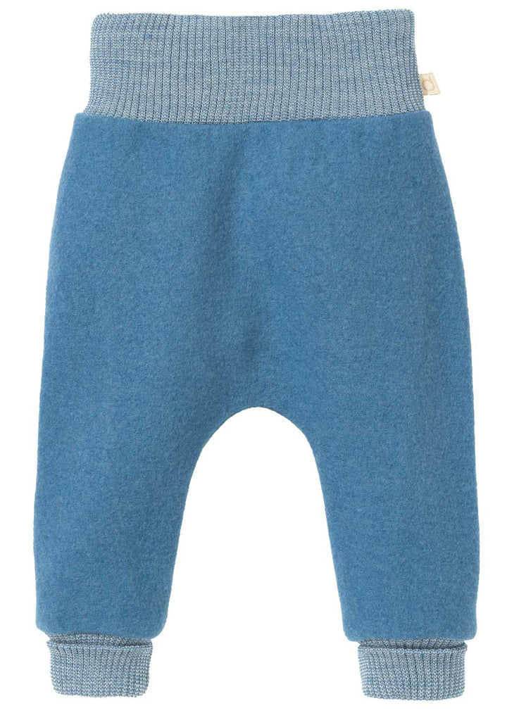 Dove blue Disana boiled wool pants for baby pumphose