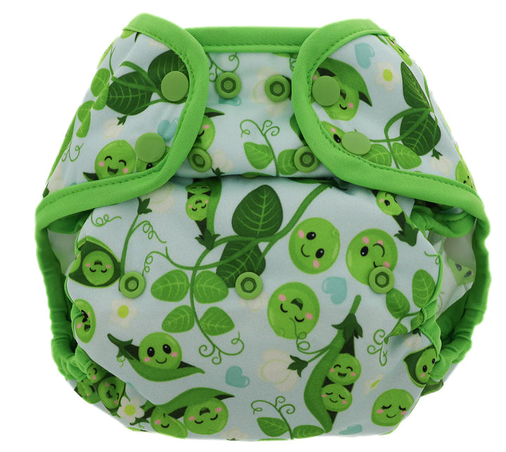Sweet Pea print Blueberry Diaper cover