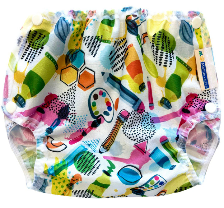 Diaper cover with snaps Mother-ease Air flow art print