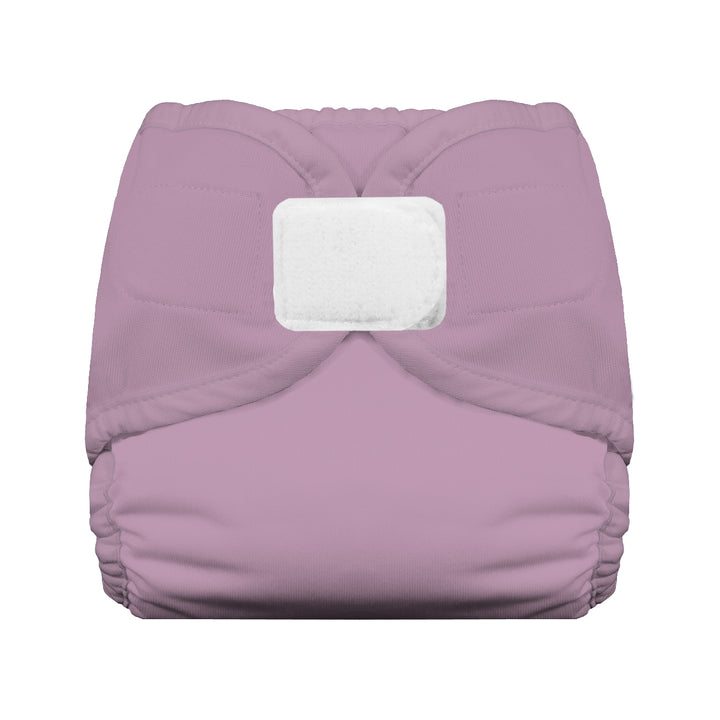 Thirsties hook and loop diaper cover crocus pink purple solid
