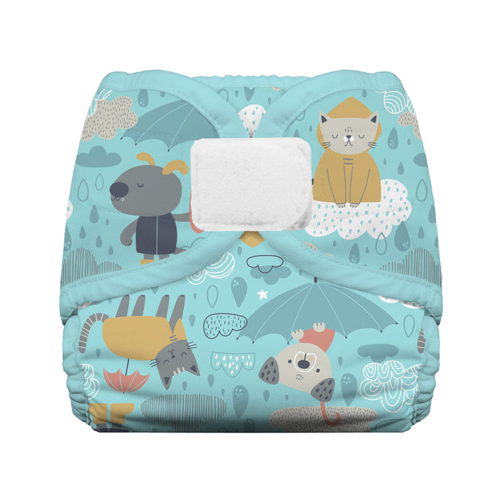 Thirsties hook and loop diaper cover drizzly