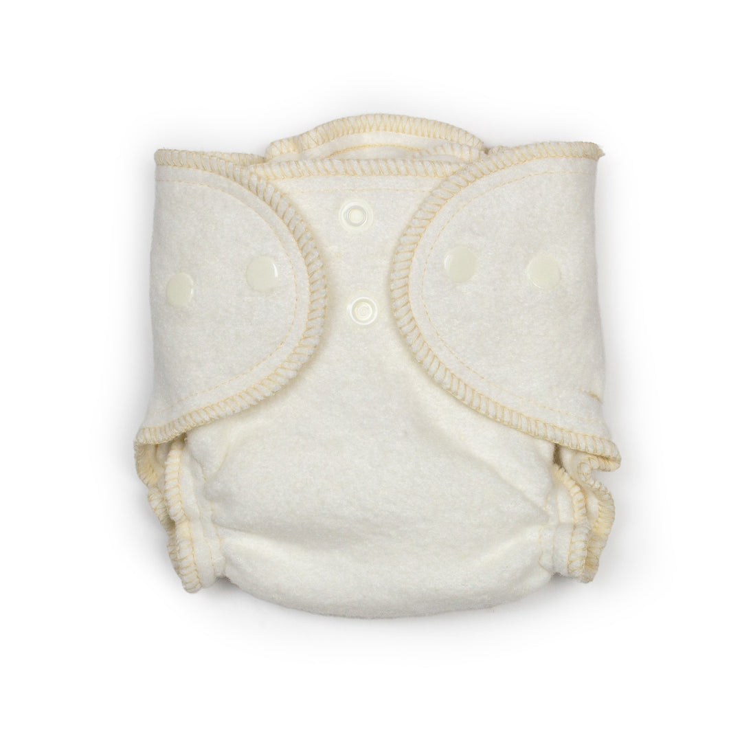 Babee Greens Growing Greens newborn hemp cotton cloth diaper with cord dip snap