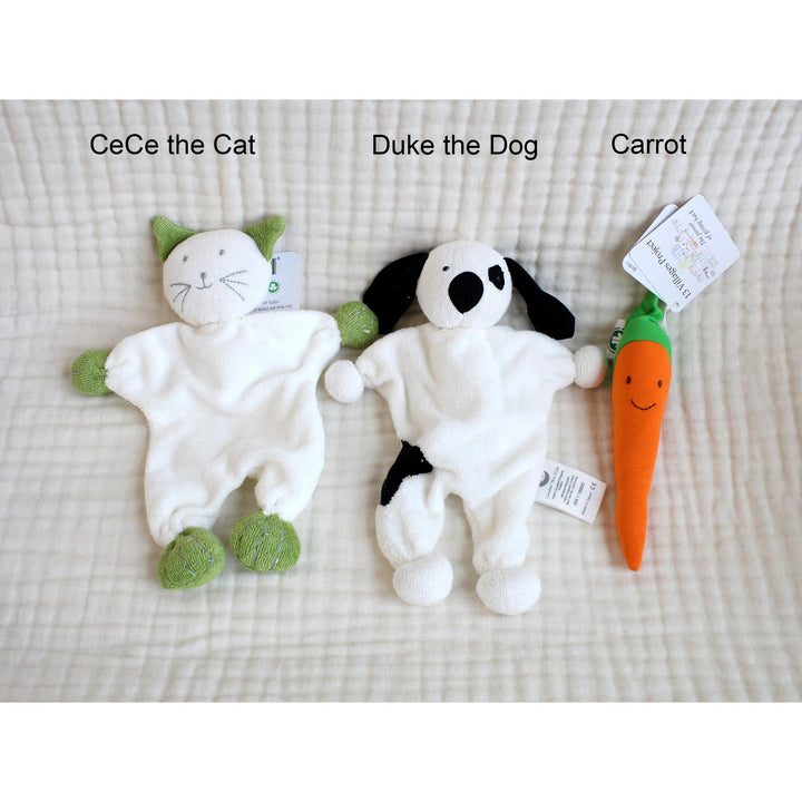 Organic baby toys cotton plush carrot