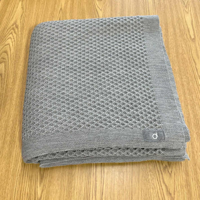 Disana honeycomb large merino wool blanket 135 x 200 cm