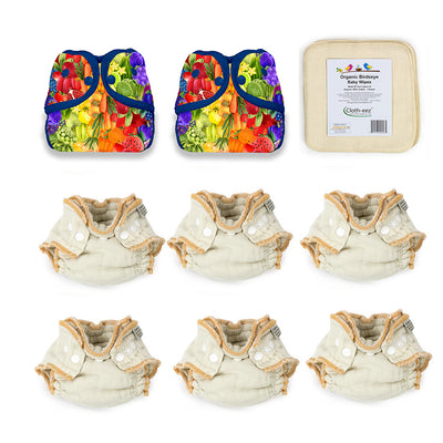 give cloth diapers a try newborn kit with rainbow harvest