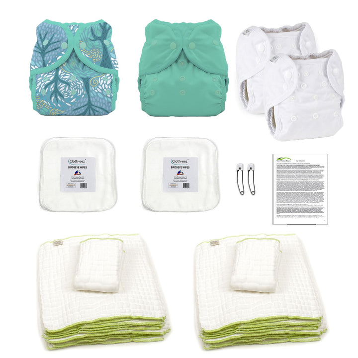 cloth diaper kit for an infant gender neutral