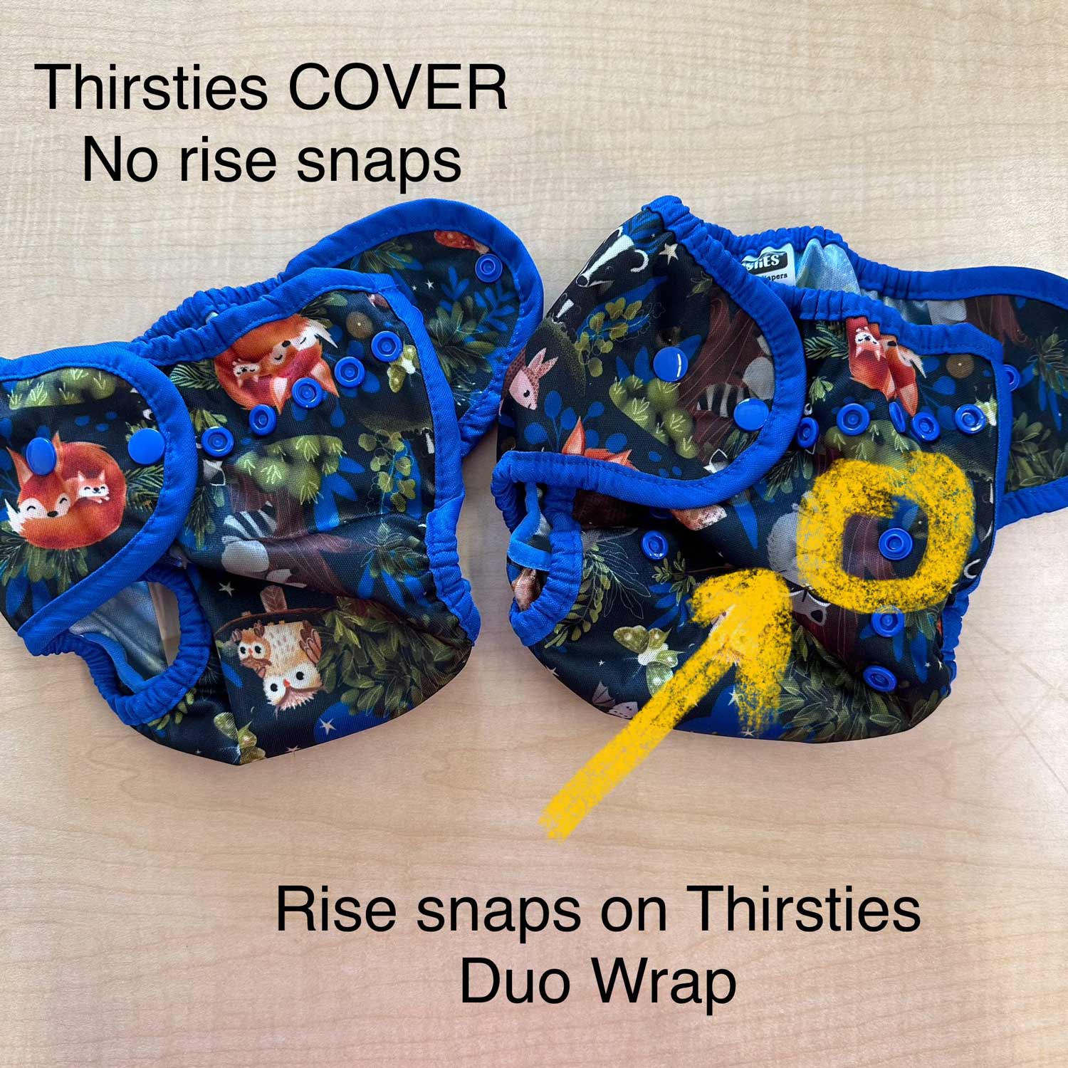 Thirsties Diapers cover comparison rise snaps 