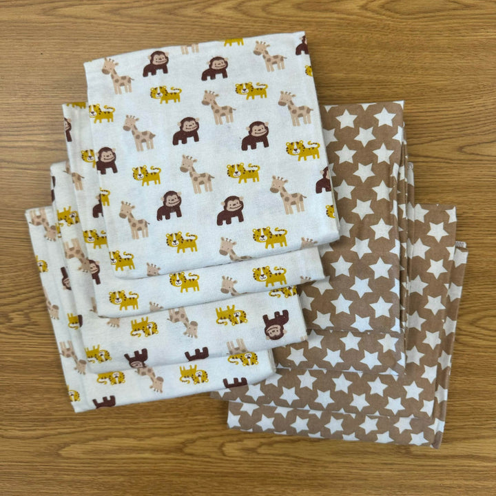 jungle print flannel receiving blankets