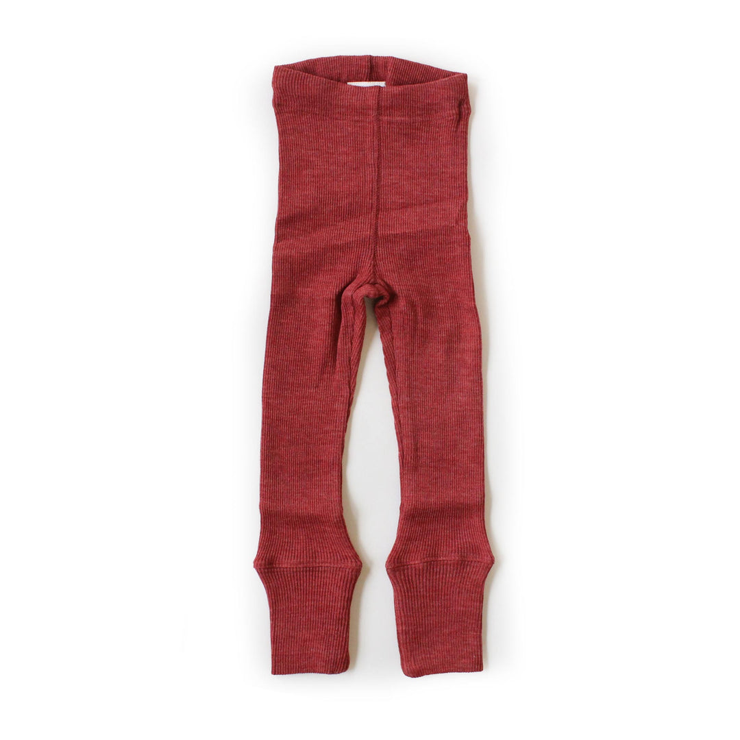 Manymonths wool legging large red canyon 1-4 year