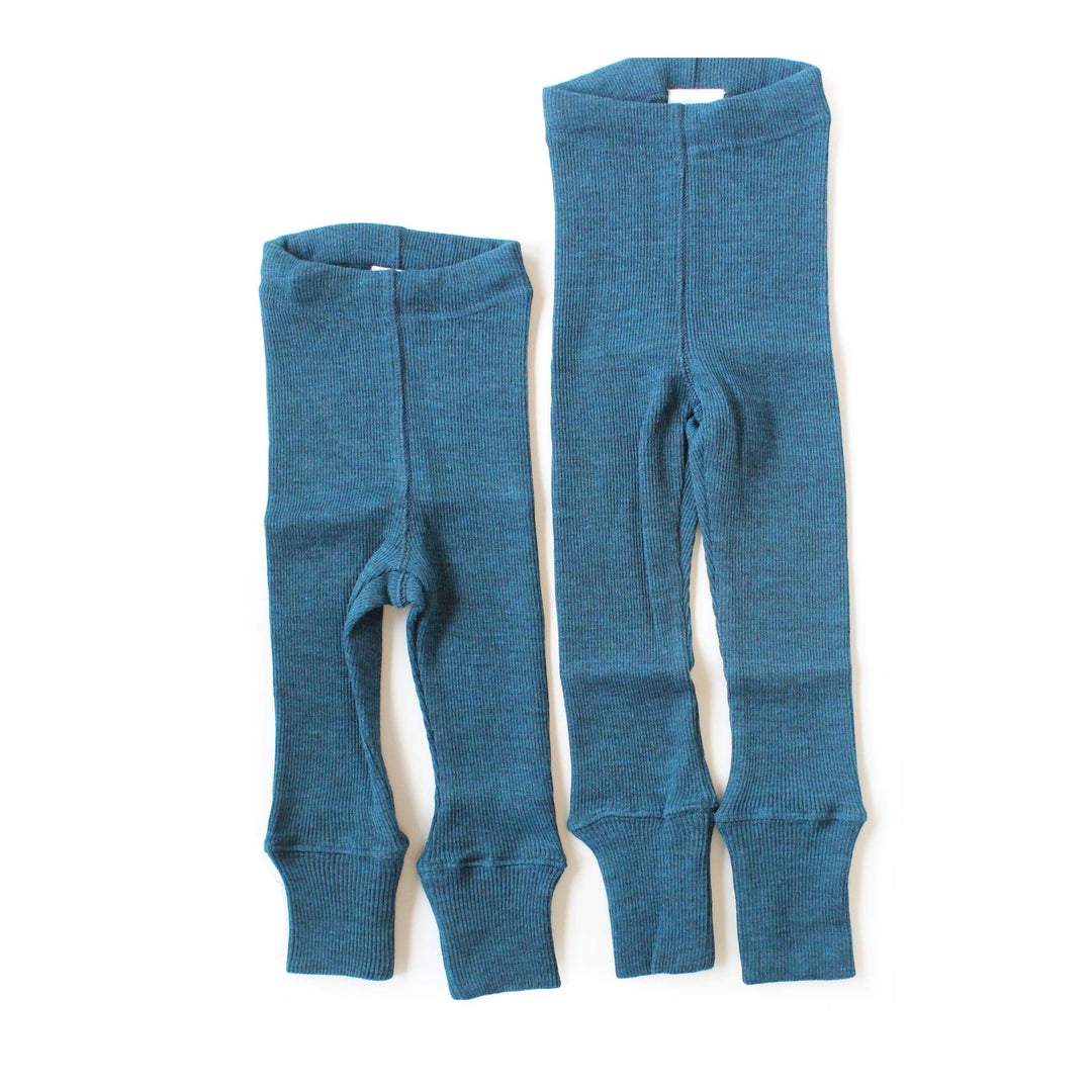 comparing wool leggings for baby side by side sizes