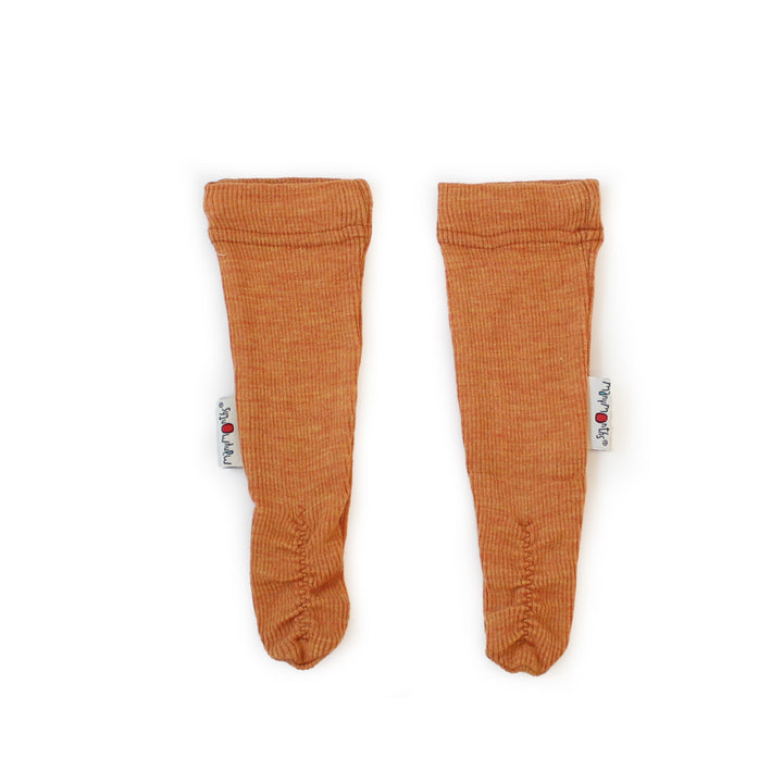 wool knees socks for baby orange