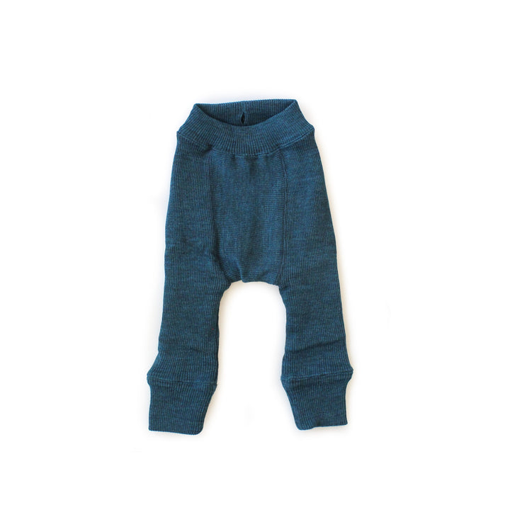 manymonths wool baby pants seabreeze teal