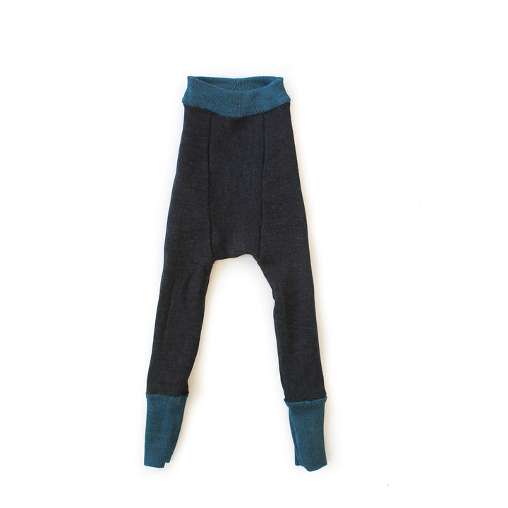 toddler wool leggings black reversible