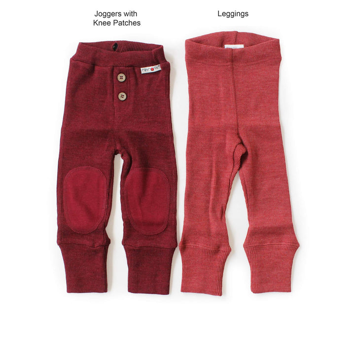 ManyMonths Wool Joggers with Knee Patches