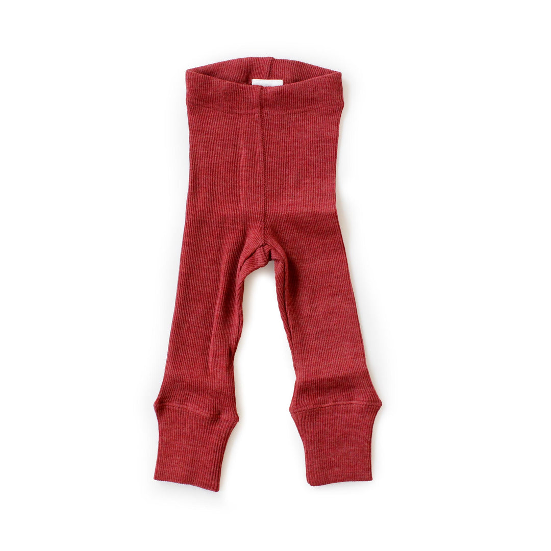 ManyMonths wool baby leggings red canyon