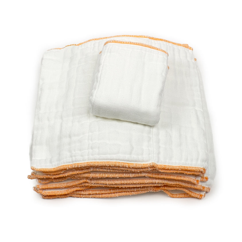 Cloth-eez Prefold Diapers - Organic White CLEARANCE