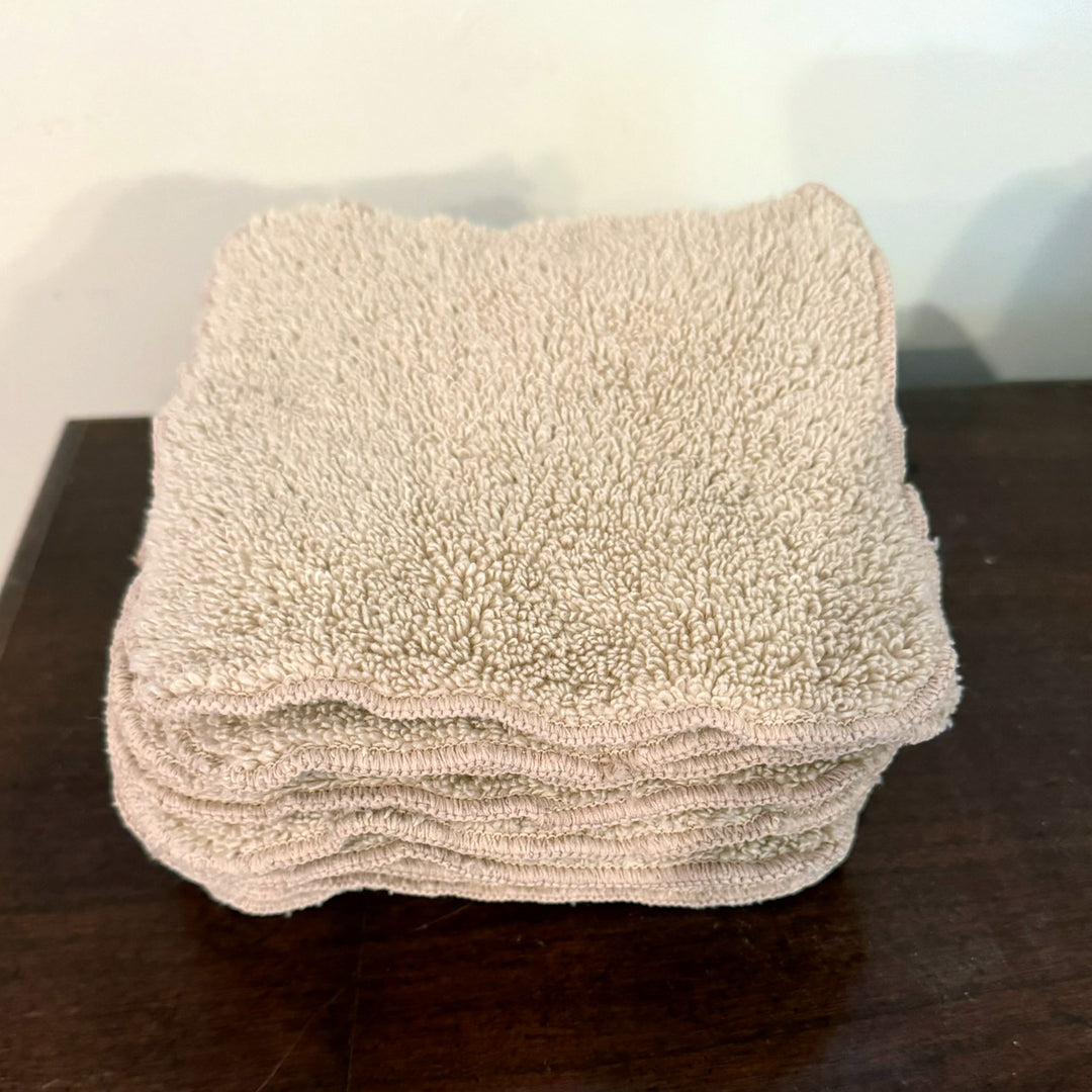 Teddy bear tan washcloths