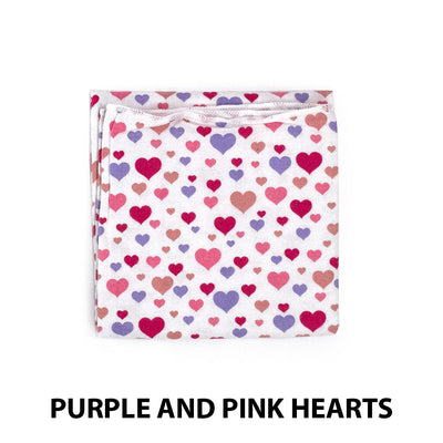 Receiving Blanket Purple and Pink Hearts