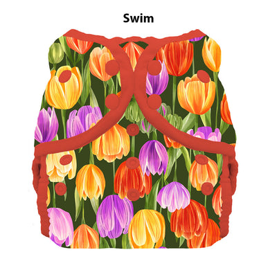 Thristies Swim Diaper Tulips