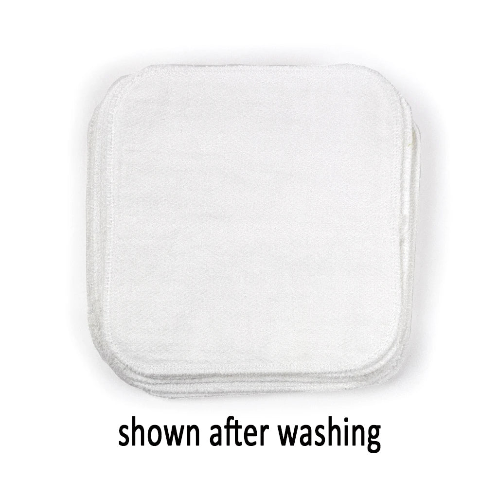 reusable natural cotton white baby wipes