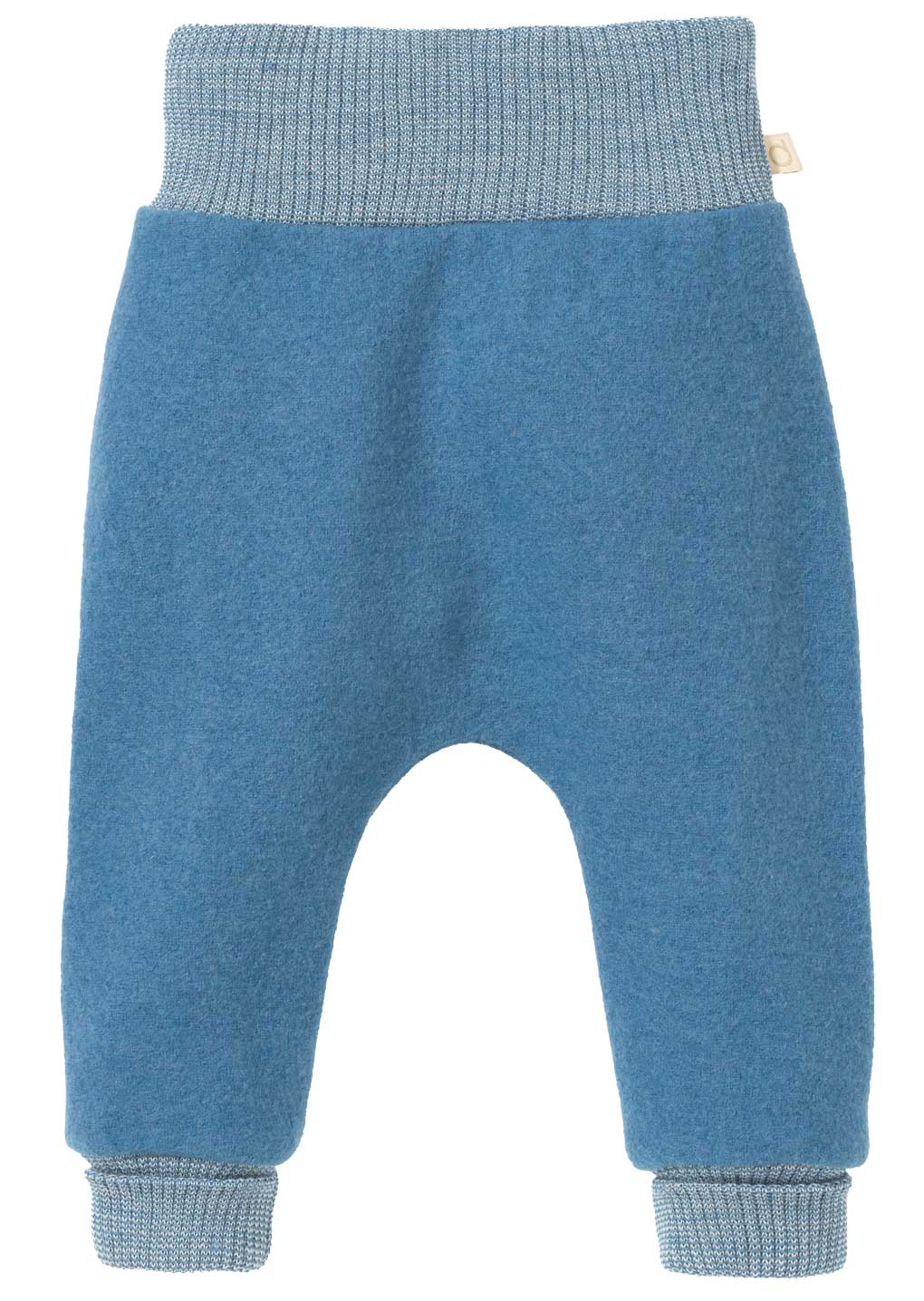 Dove blue Disana boiled wool pants for baby pumphose