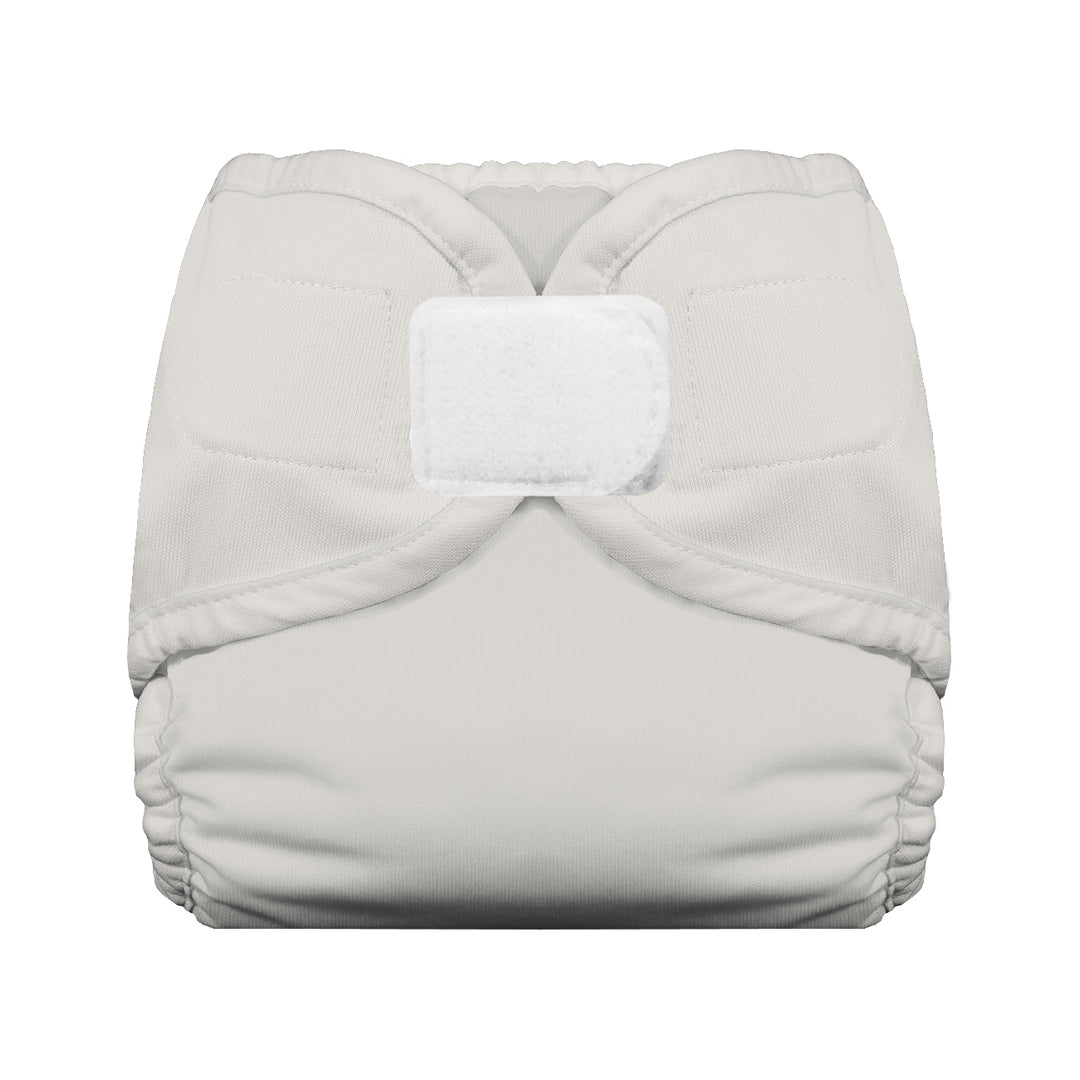 Thirsties Cloth diaper cover hook and loop closure birch white