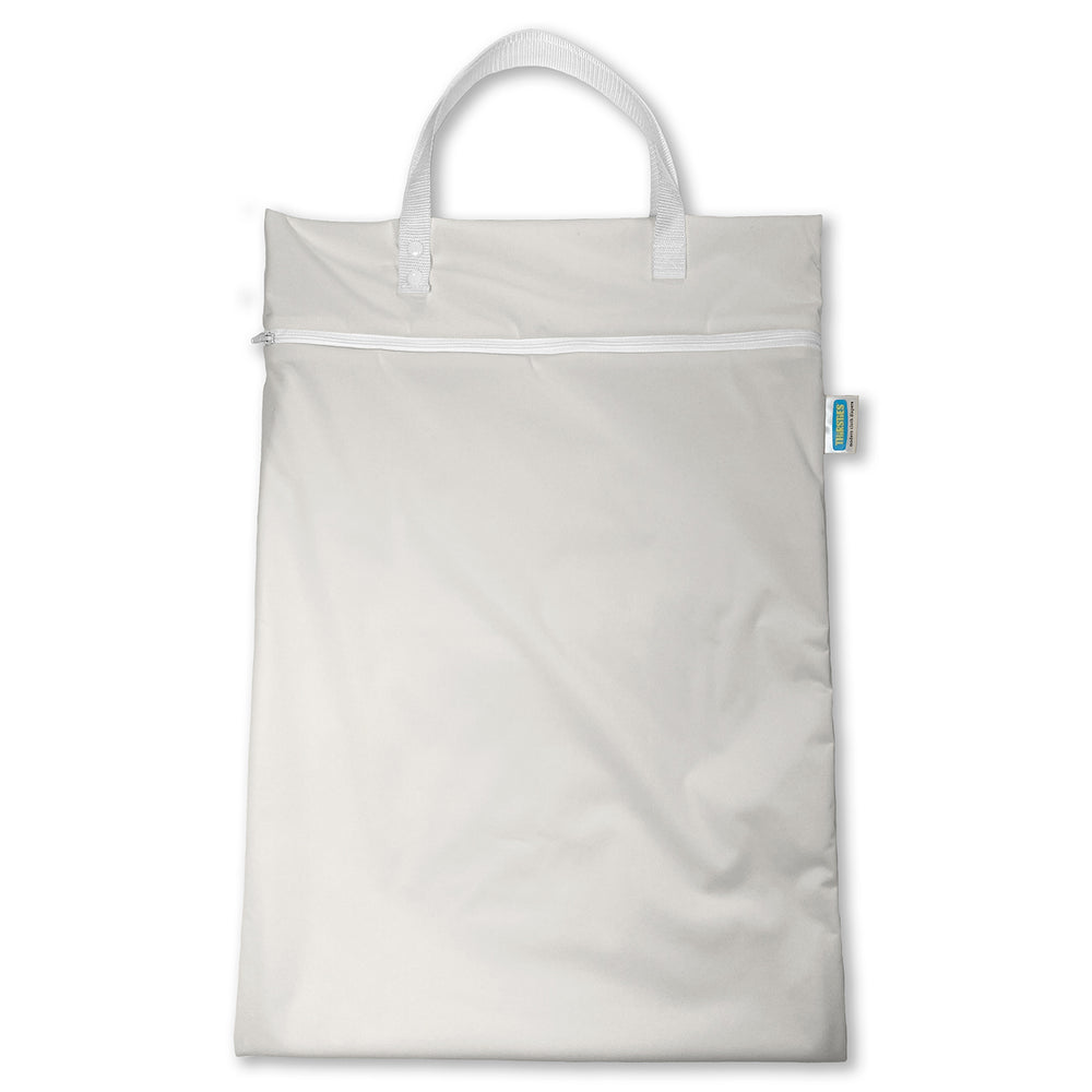 Thirsties handing cloth diaper pail laundry bag birch white