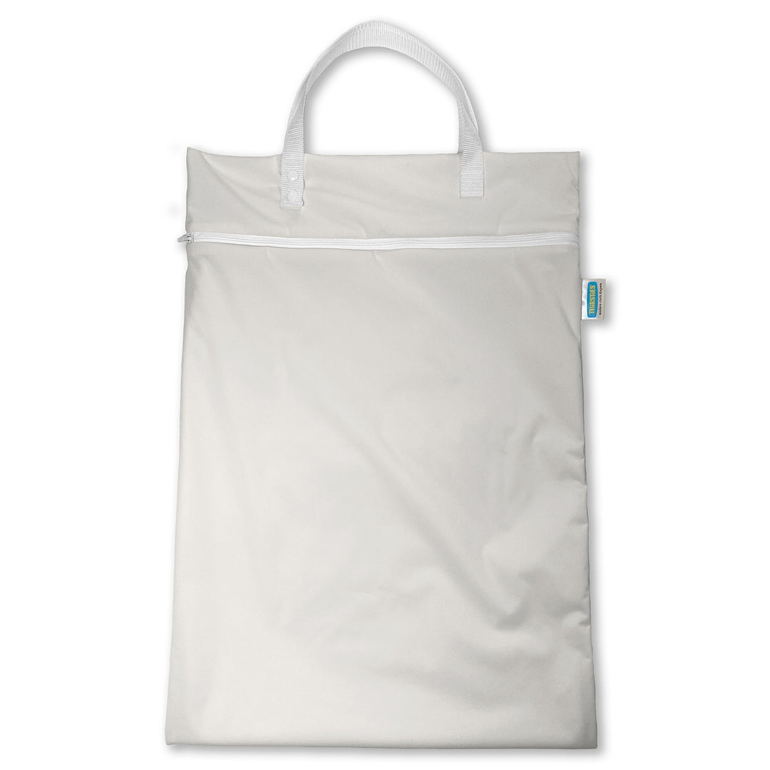 Thirsties handing cloth diaper pail laundry bag birch white