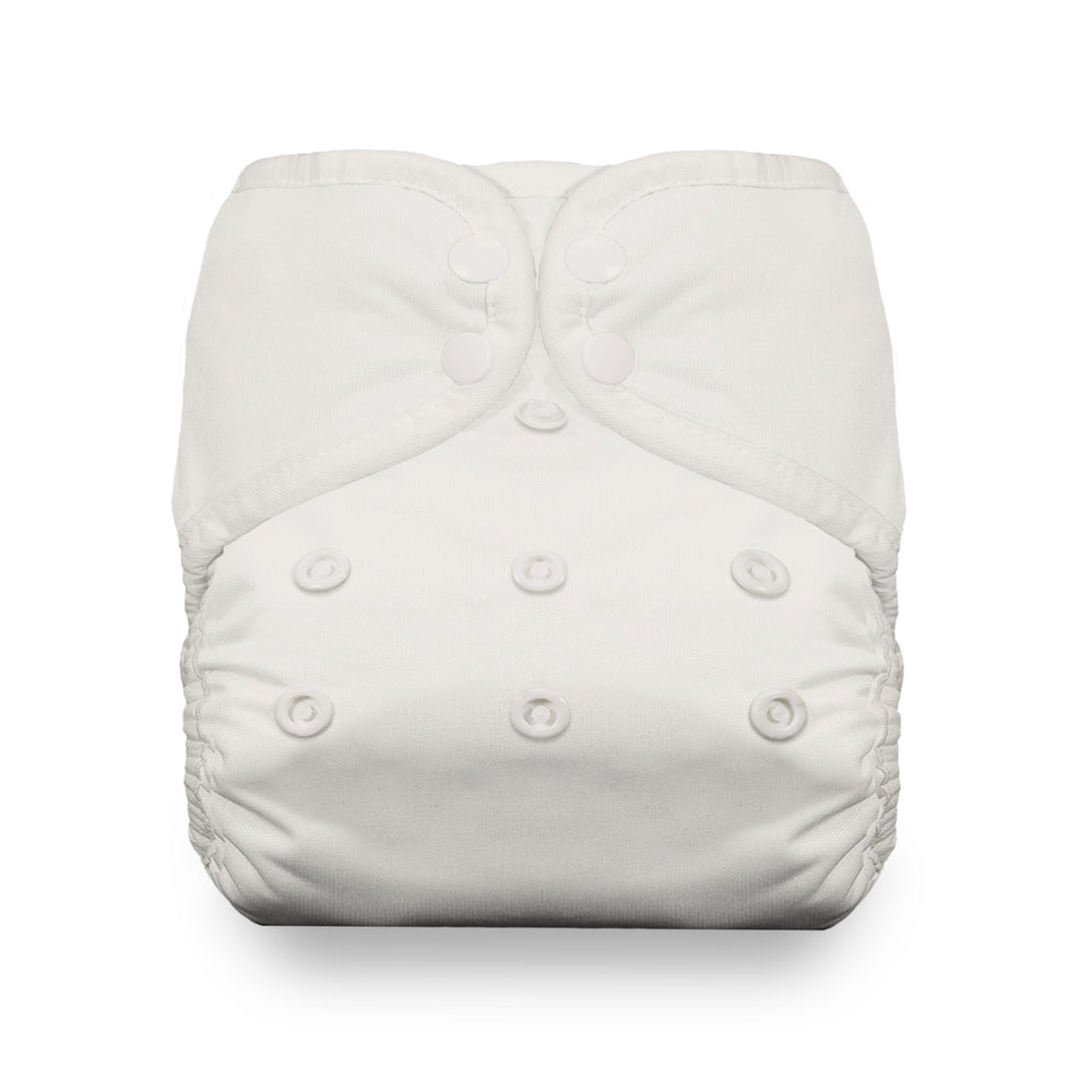 Thirsties natural pocket cloth diaper with cotton birch white