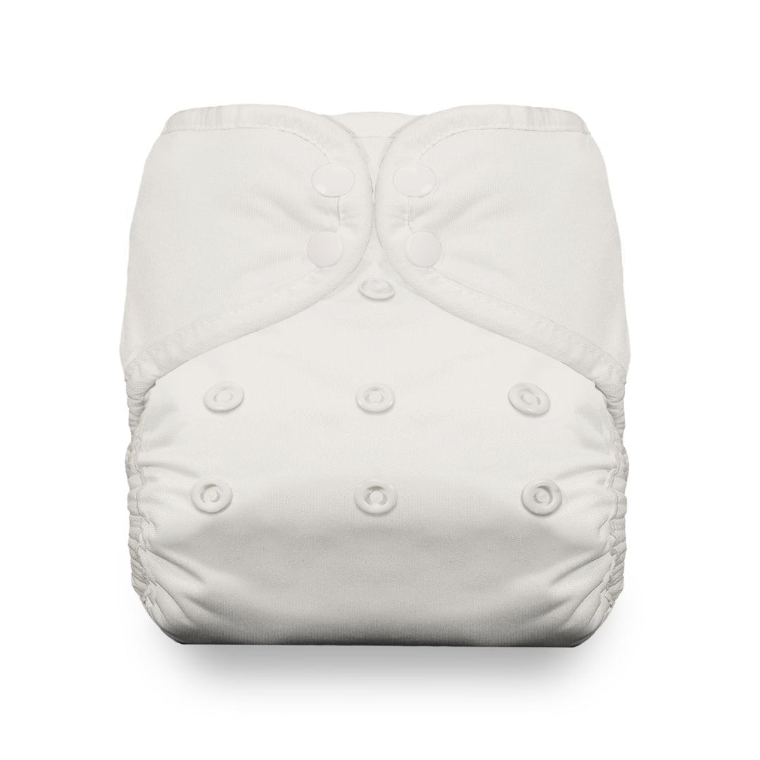 Thirsties natural pocket cloth diaper with cotton birch white