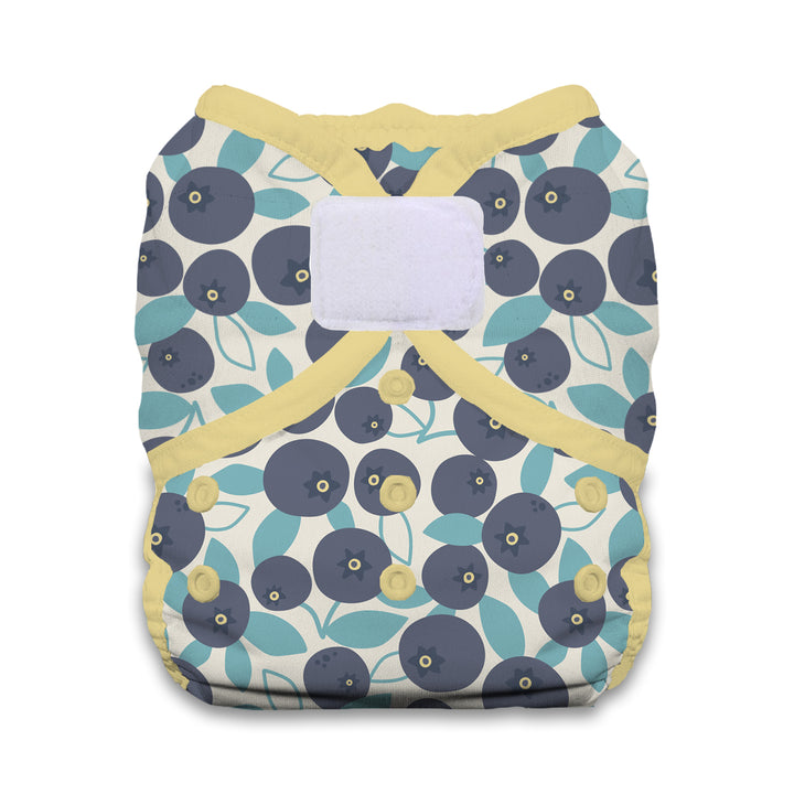 Thirsties Duo Wrap diaper cover hook and loop blueberry print