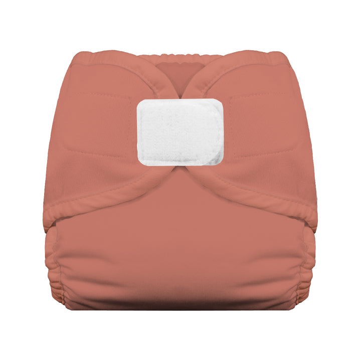 Thirsties Cloth diaper cover hook and loop closure clay