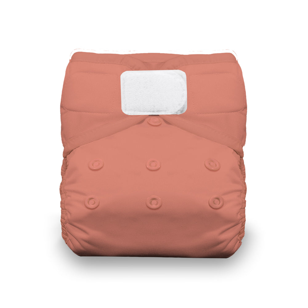 Thirsties natural cotton all in one pocket cloth diaper clay