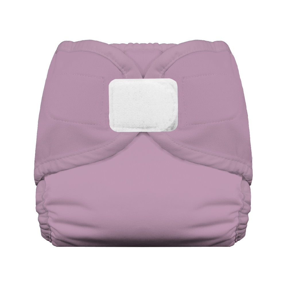Thirsties hook and loop diaper cover crocus pink purple solid
