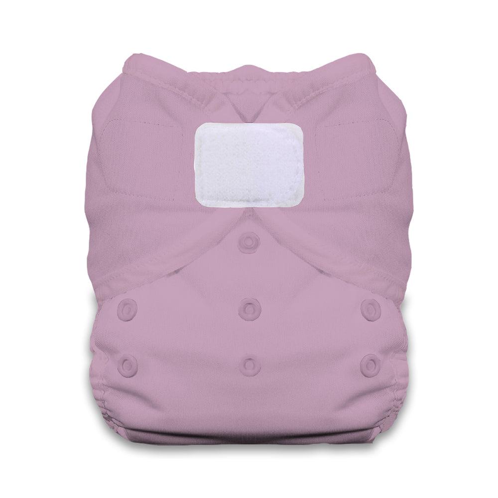 Thirsties Duo Wrap hook and loop diaper cover pink purple crocus solid
