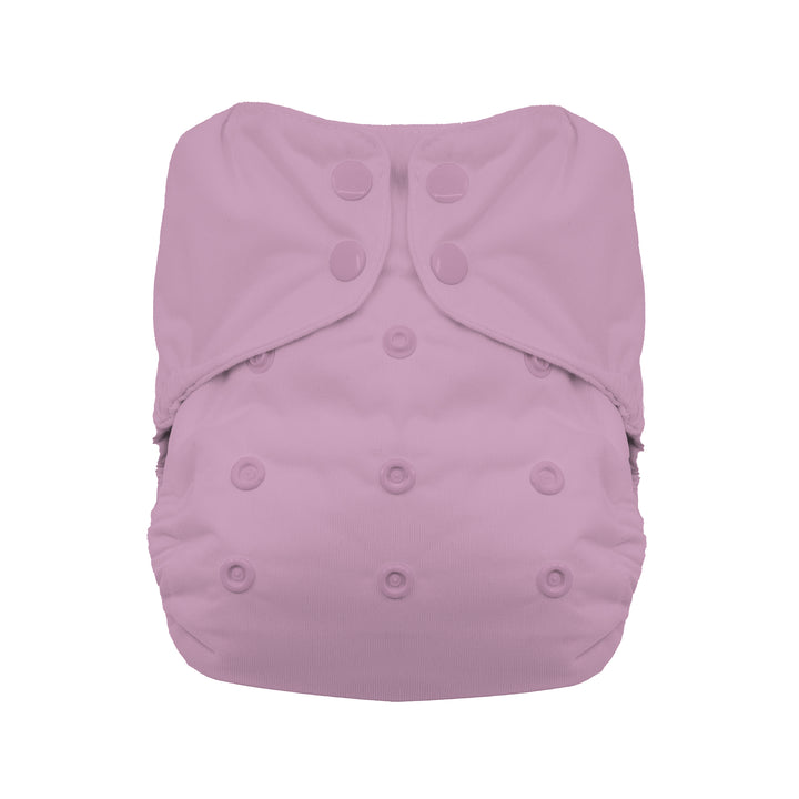 crocus pink purple one size all in one cloth diaper with snaps by Thirsties