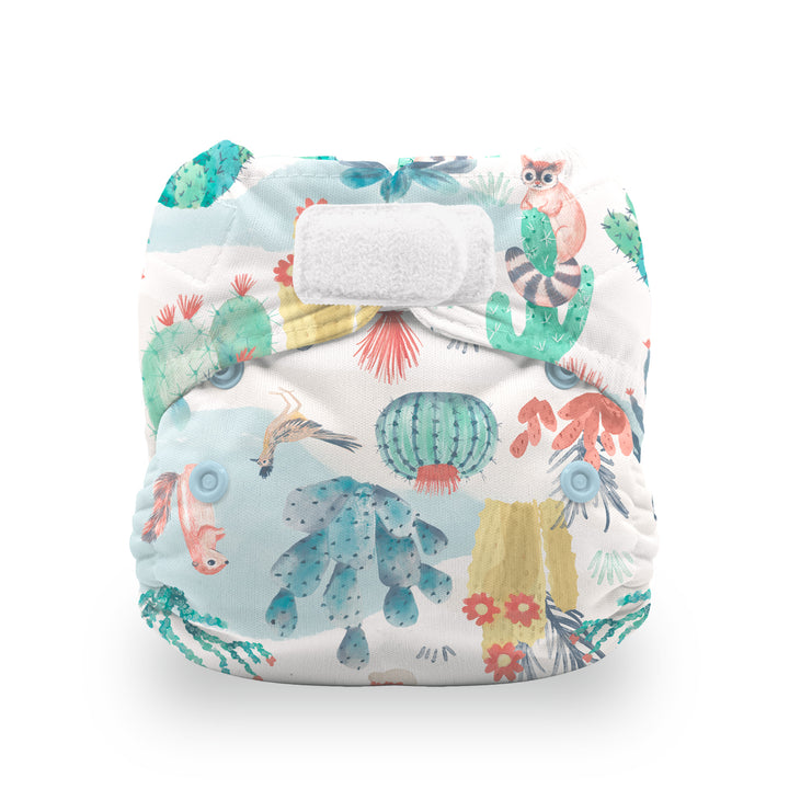 Thirsties Natural Newborn AIO Diaper Hook and Loop Desert Dunes