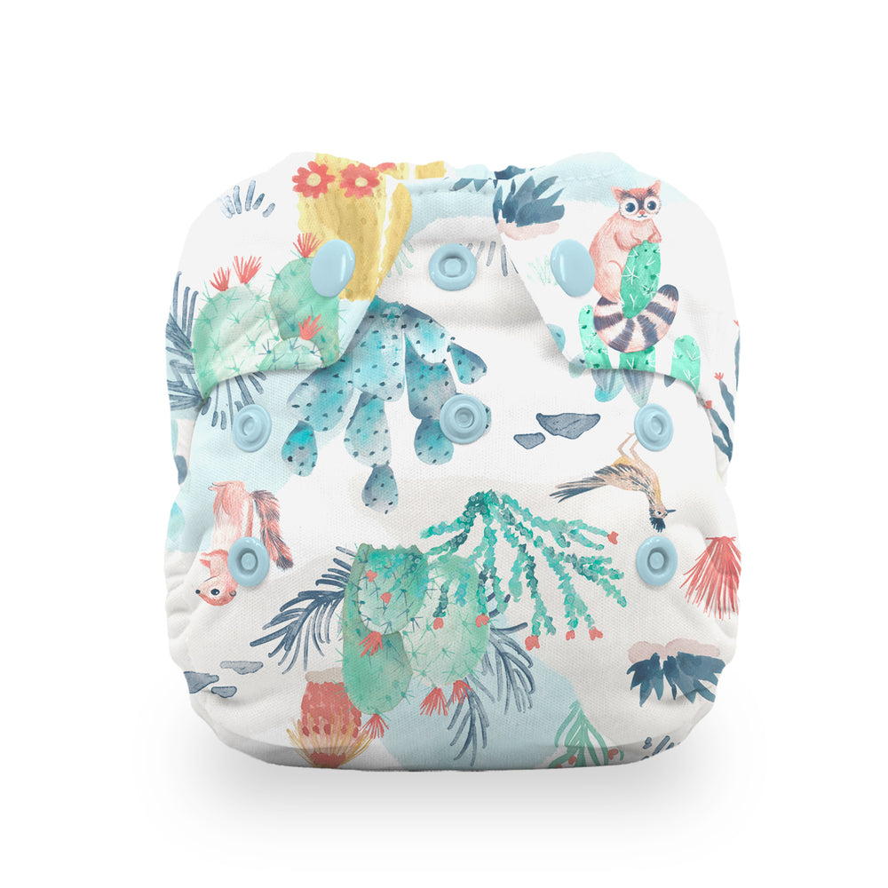 Thirsties Natural Newborn AIO Diaper Snaps desert dunes