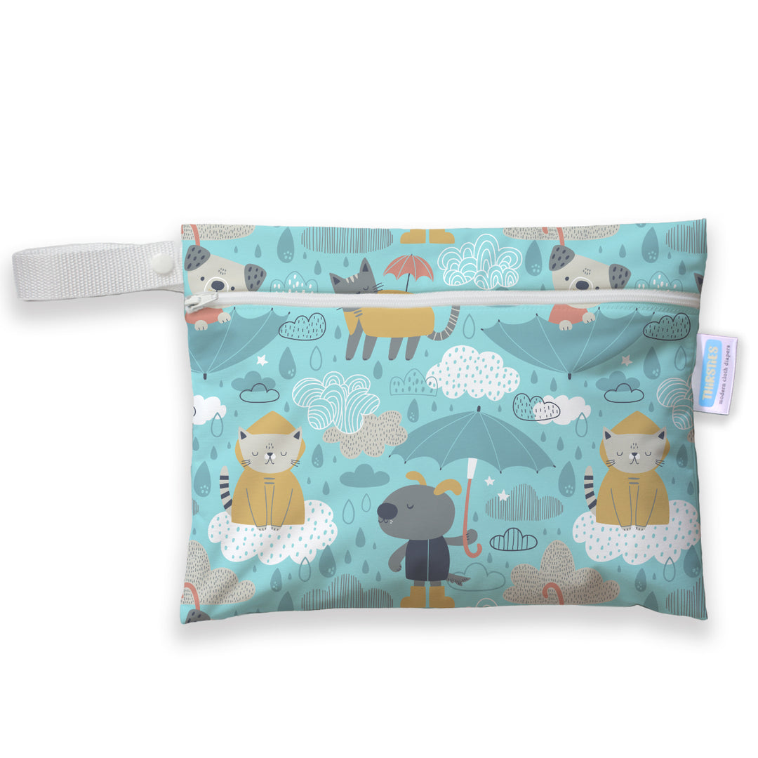Thirsties Mini Wet Bag Drizzly print