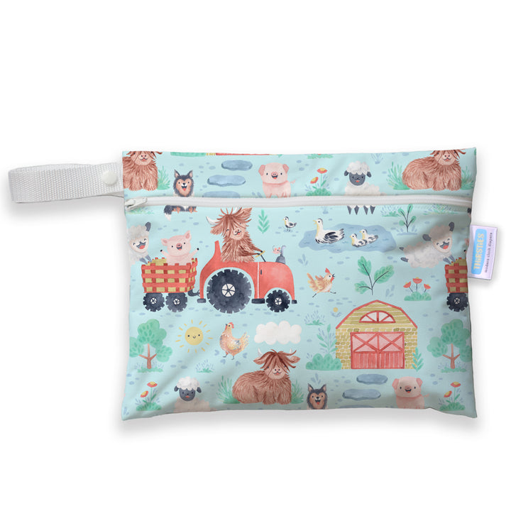 Thirsties Mini Wet Bag ferm stockin farm print