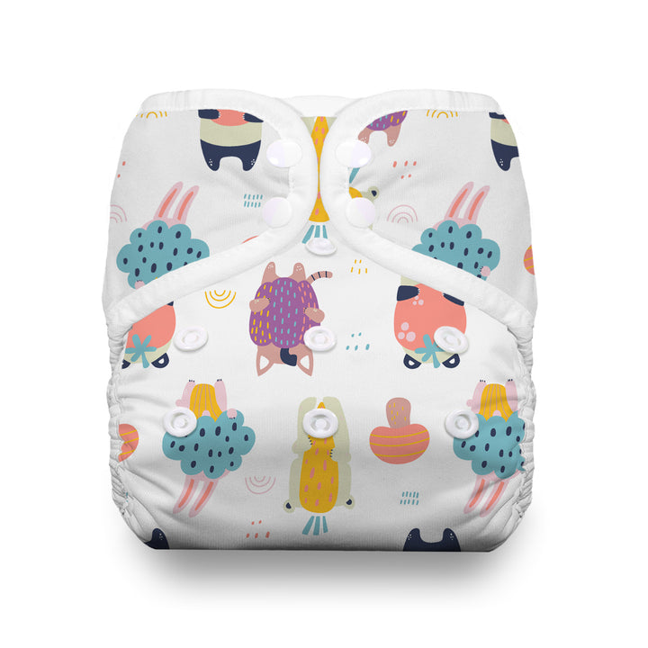 Thirsties Natural One Size Pocket Diaper Snap Harvest Helpers