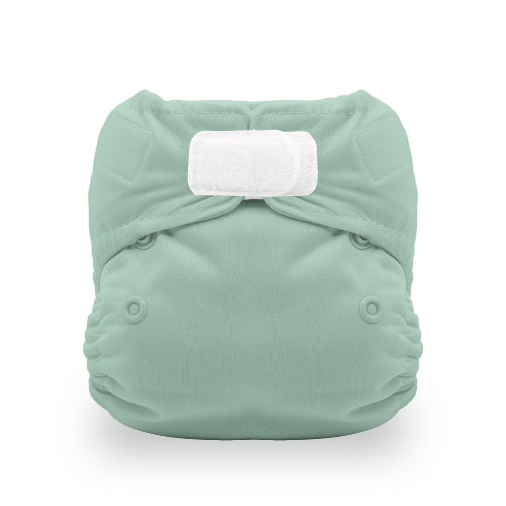 Thirsties Natural Newborn AIO Diaper Hook and Loop jade