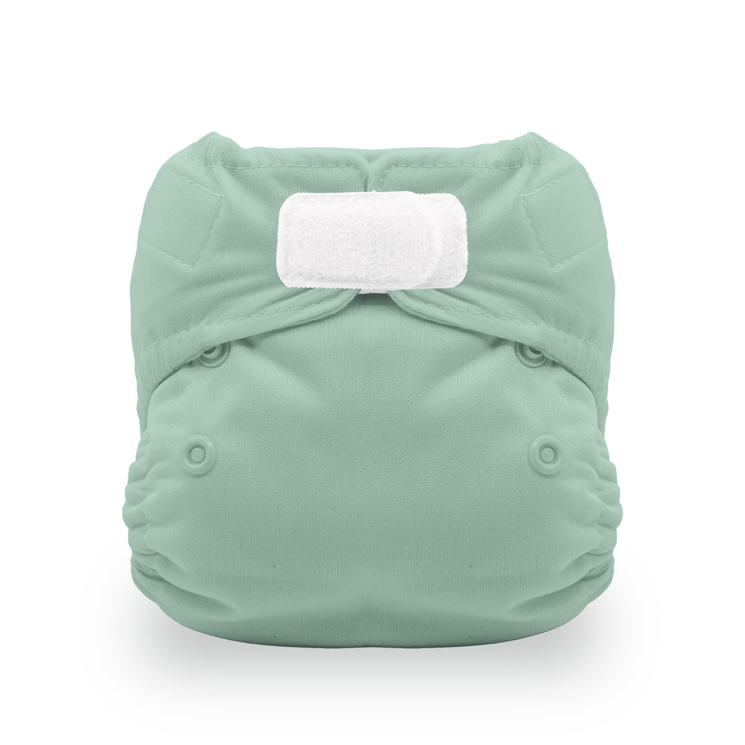 Thirsties Natural Newborn AIO Diaper Hook and Loop jade