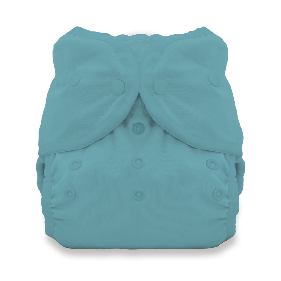 Lagoon teal Thirsties Duo Wrap snap diaper wrap