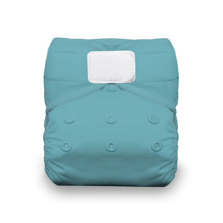 Thirsties natural cotton all in one pocket cloth diaper lagoon
