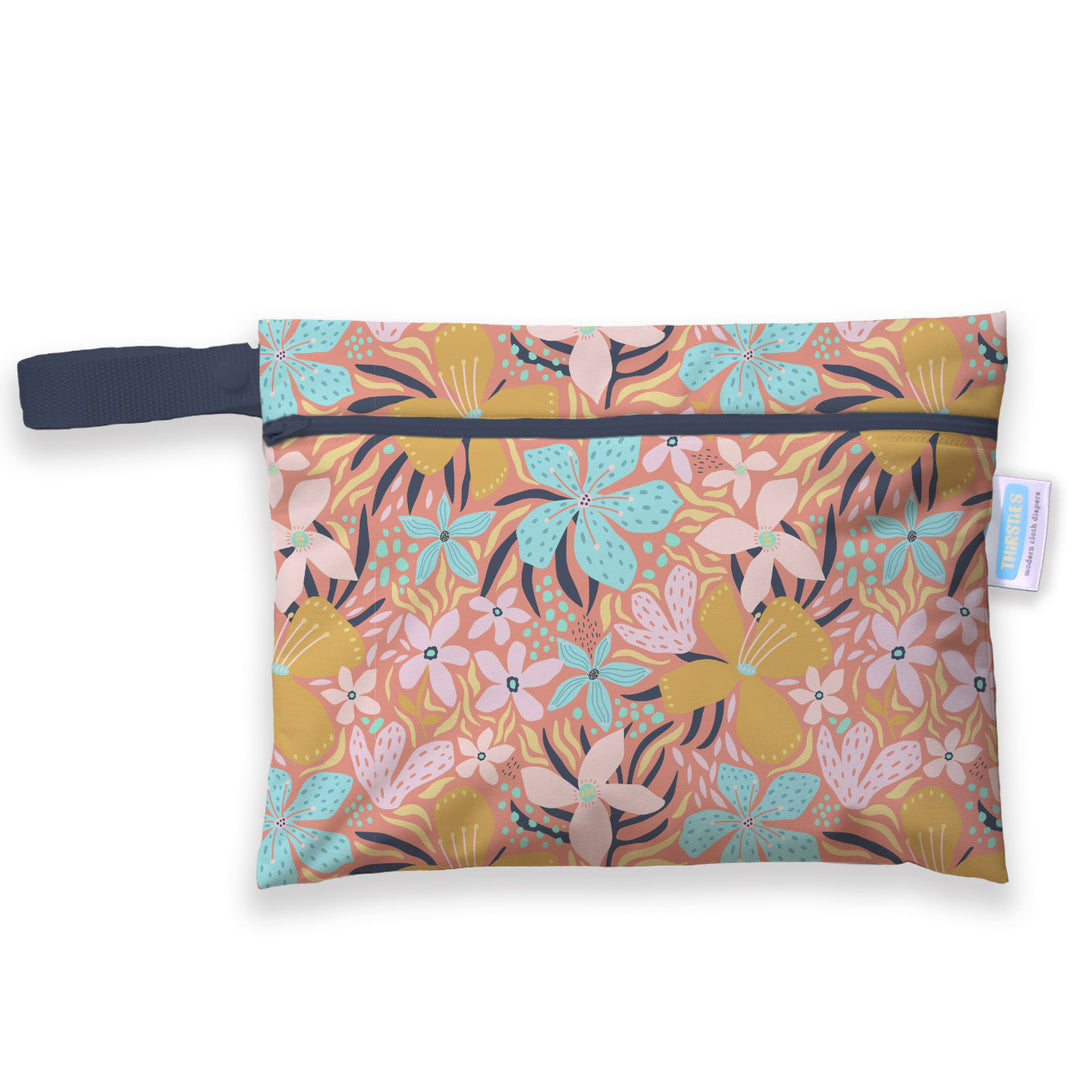 Thirsties mini wet bag Mala flower print