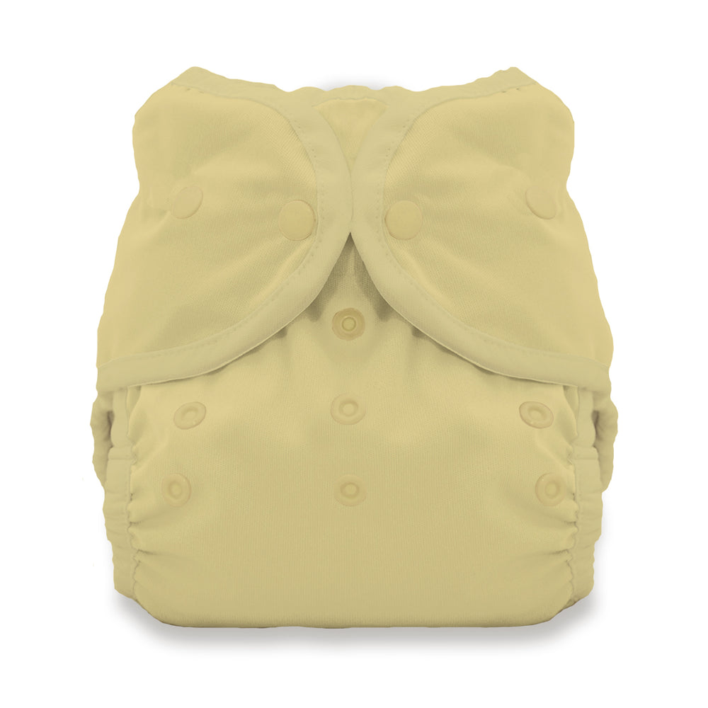 Thirsties Duo Wrap diaper cover snap closure pineapple yellow