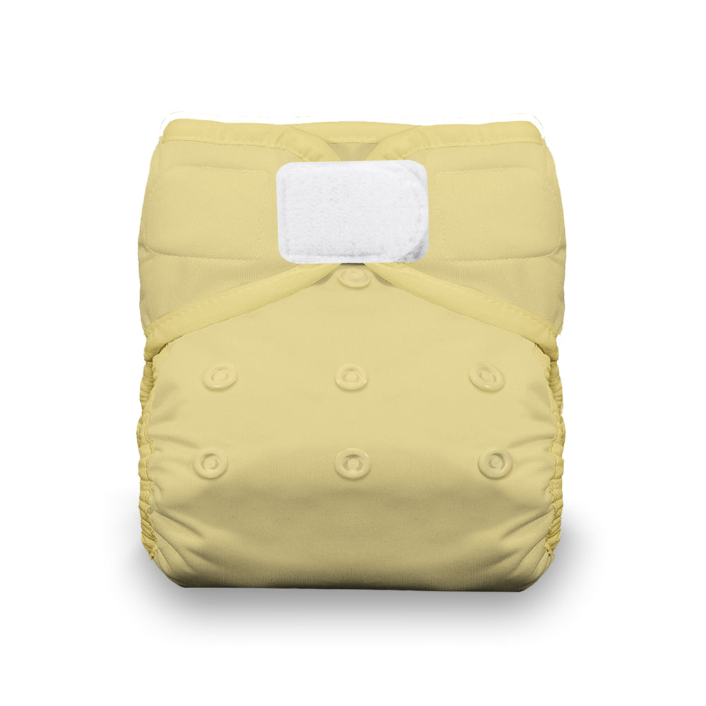 Thirsties natural cotton interior pocket diaper yellow pineapple