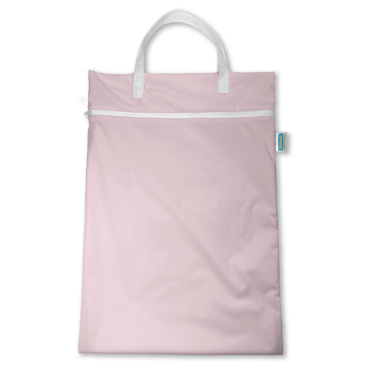 Thiristies hanging wet bag cloth diaper pail with zipper pink salt