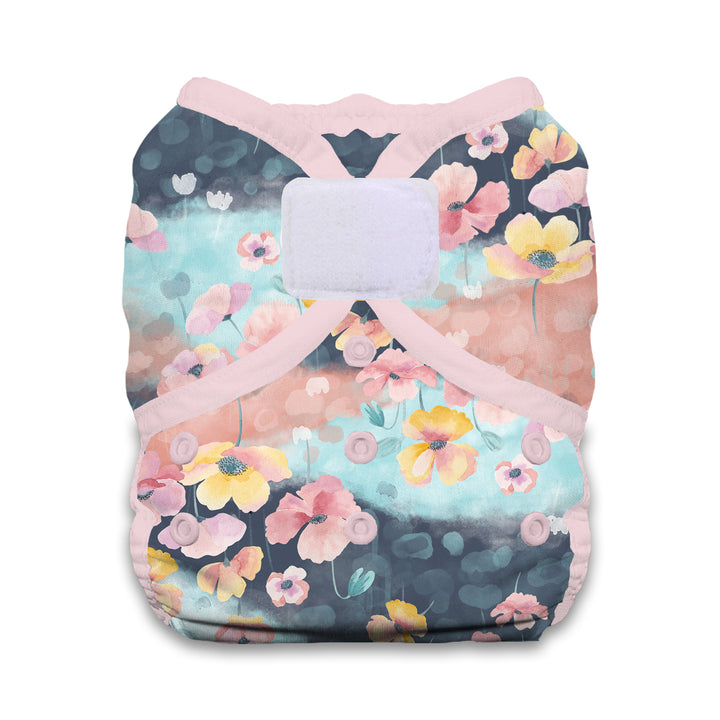 Thirsties Duo Wrap diaper cover hook and loop poppy